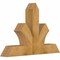 Ekena Millwork Richland Rough Sawn Timber Gable Bracket, Western Red Cedar, 48"W x 32"H x 6"D x 6"F, 16/12 Pitch GBW048X32X0606RIC00RWR - alternate 2